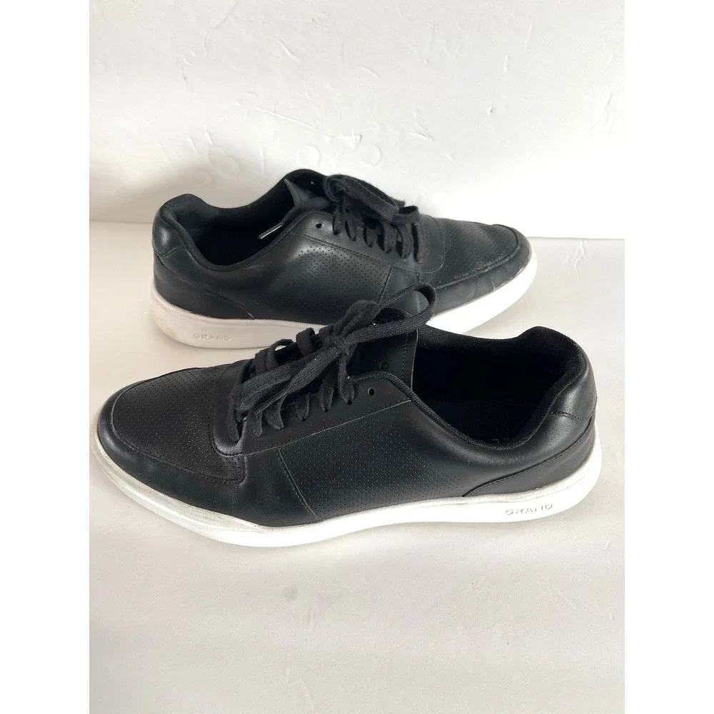 Mens Cole Haan Grand Crosscourt Black Shoe Low Top Sneaker Size 10 1/2 W